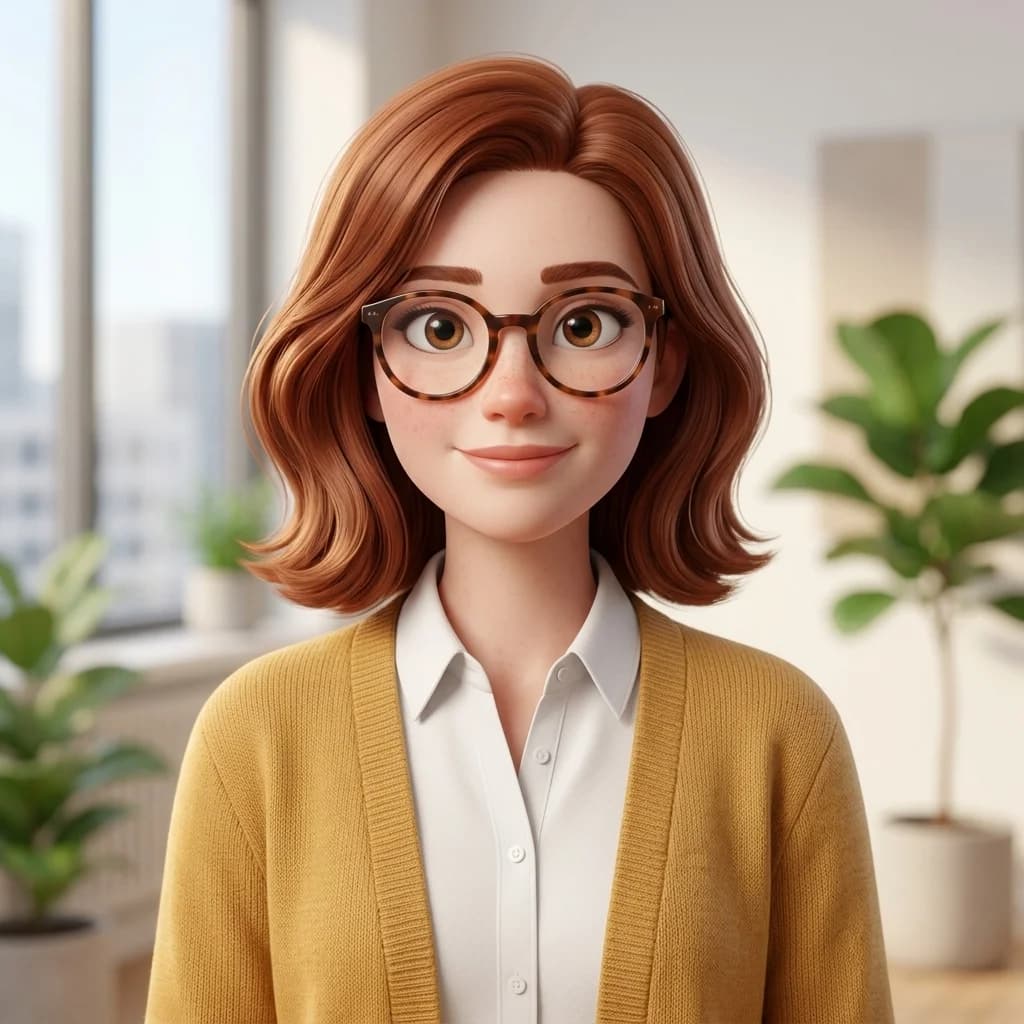 Illustrasjon av AI-medarbeideren Hilde