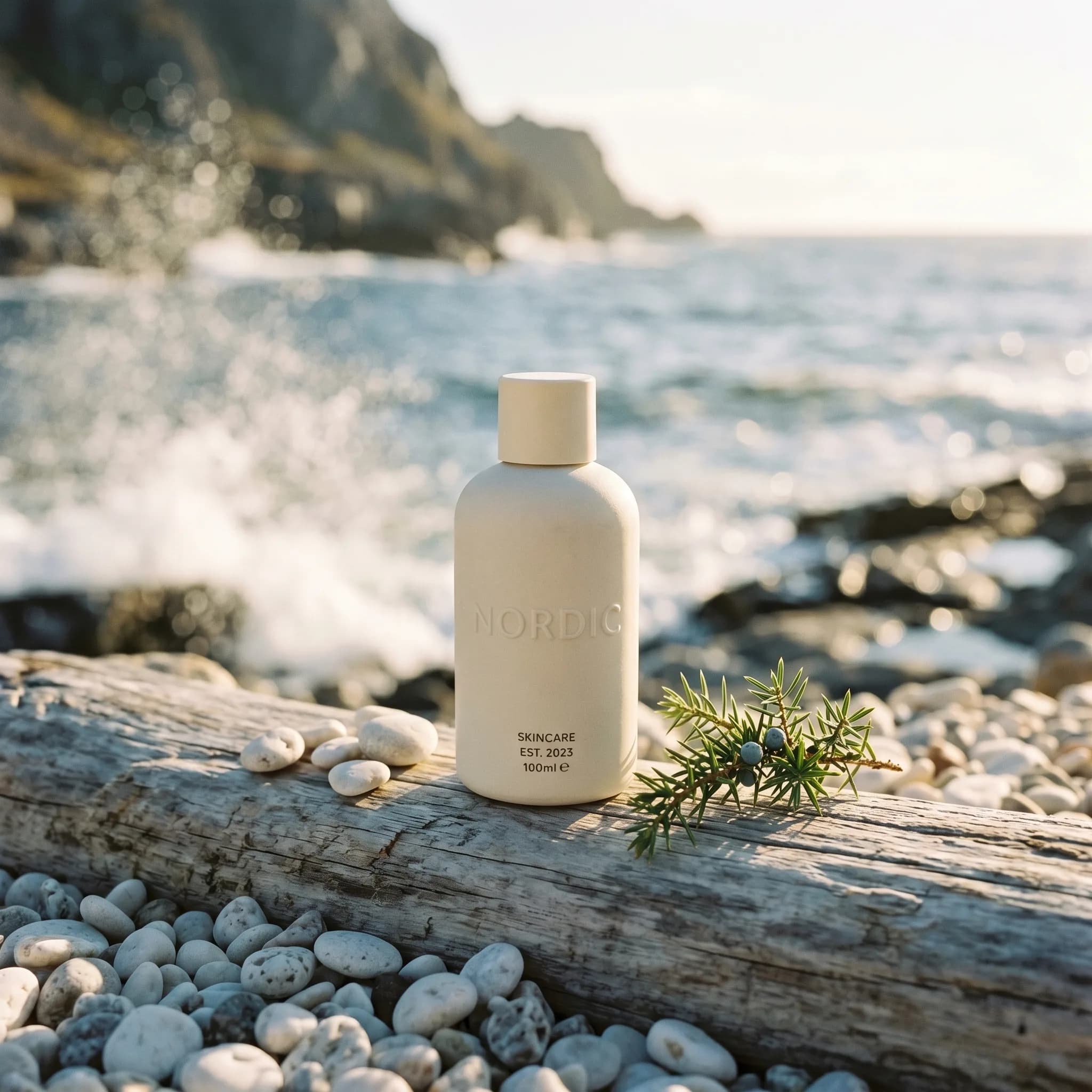 Skjønnhetsprodukt-bilde i Nordic-stil
