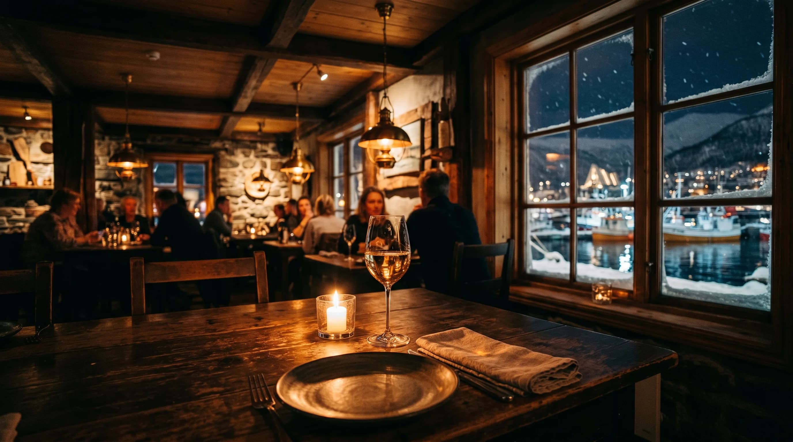 Restaurant-interiør i Tromsø
