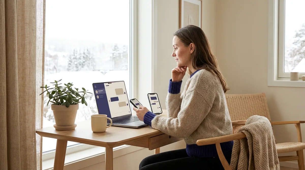 Norsk bedriftseier sammenligner AI-apper på mobil og PC