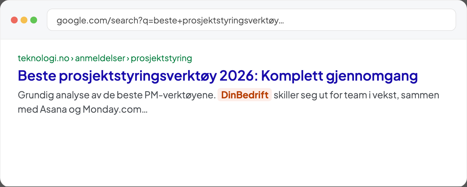 Google-søkeresultater