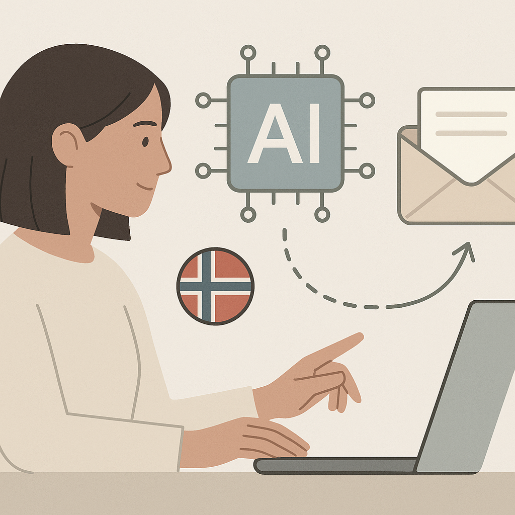 AI i e-postmarkedsforing: bedre nyhetsbrev paa norsk